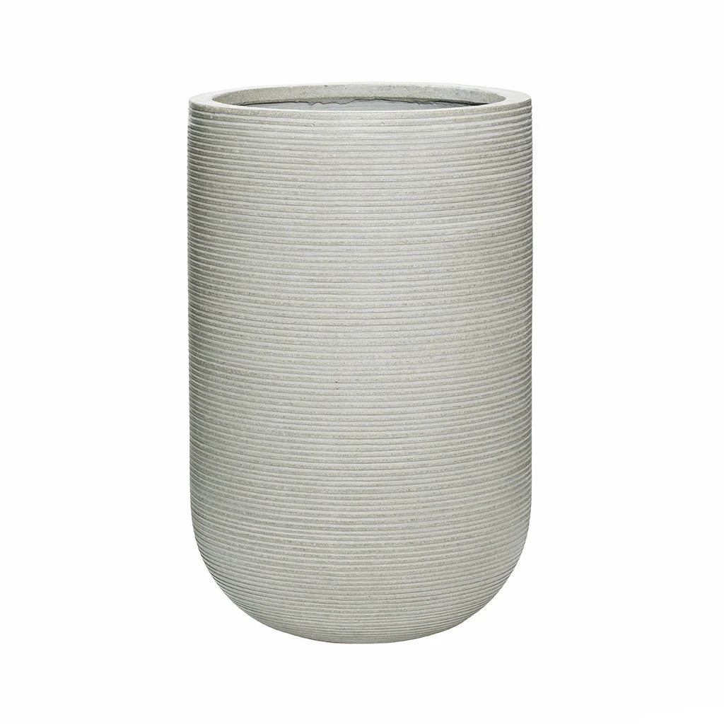 Cody Plant Vase - Ridged Cement 6 Cody Plant Vase - Ridged Cement - Image 6