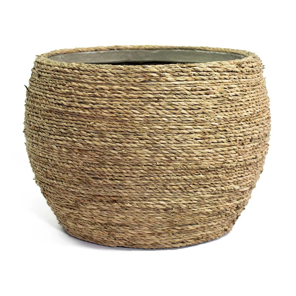 Abby Plant Pot - Straw Grass 1 Abby Plant Pot - Straw Grass
