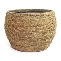 Abby Plant Pot - Straw Grass 6 Abby Plant Pot - Straw Grass -PlantVibe Shop Abby Plant Pot Straw Grass 40cm