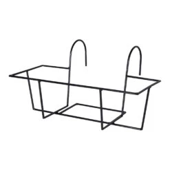 Amy Artstone Balcony Planter Holder - Black -PlantVibe Shop Amy Artstone Balcony Planter Holder Black 38x26x21cm