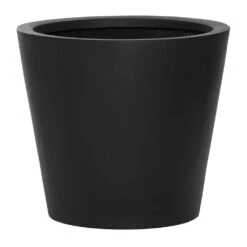 Bucket Natural Planter - Black -PlantVibe Shop Bucket Natural Planter Black 40x35cm