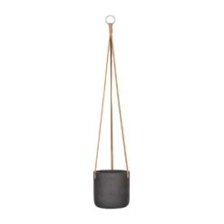 Charlie Hanging Plant Pot - Black Washed -PlantVibe Shop Charlie Hanging Plant Pot Black Washed Medium b27f3a1a f49a 4f43 b556 a867f2133a6e