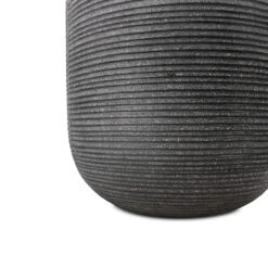 Cody Plant Vase - Ridged Dark Grey 31 Cody Plant Vase - Ridged Dark Grey -PlantVibe Shop Cody Plant Vase Ridged Dark Grey 28x45cm 4