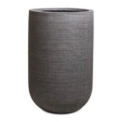 Cody Plant Vase - Ridged Dark Grey 26 Cody Plant Vase - Ridged Dark Grey -PlantVibe Shop Cody Plant Vase Ridged Dark Grey 35x55cm 1
