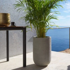 Cody Plant Vase - Ridged Dark Grey 33 Cody Plant Vase - Ridged Dark Grey -PlantVibe Shop CodyPlantVase RidgedDarkGrey 2