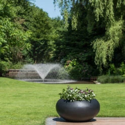 Cora Natural Bowl Planter - Black 12 Cora Natural Bowl Planter - Black -PlantVibe Shop CoraNaturalBowlPlanter Black 2