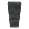 Ella Artstone Tall Planter - Black