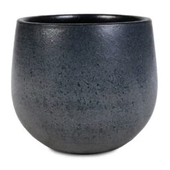Esra Plant Pot - Graphite -PlantVibe Shop Esra Plant Pot Graphite 15x13cm