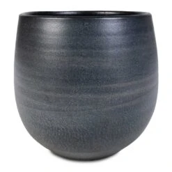 Esra Plant Pot - Graphite -PlantVibe Shop Esra Plant Pot Graphite 22x20cm