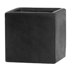 Fleur Natural Planter - Black -PlantVibe Shop Fleur Natural Planter Black 15x15x15cm