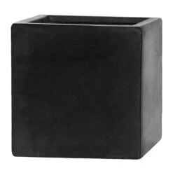 Fleur Natural Planter - Black -PlantVibe Shop Fleur Natural Planter Black 20x20x20cm
