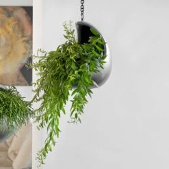 Gradient Hanging Cocoon - Matt Grey -PlantVibe Shop Gradient Hanging Matt Grey 2