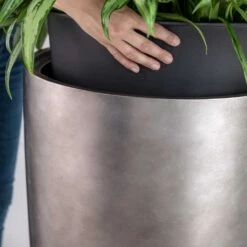 Gradient Partner Planter - Matt Grey -PlantVibe Shop Gradient Partner Planter Matt Grey 2