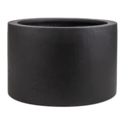 Grigio Cylinder Planter - Anthracite Concrete -PlantVibe Shop Grigio Cylinder Planter Anthracite Concrete 48x32cm