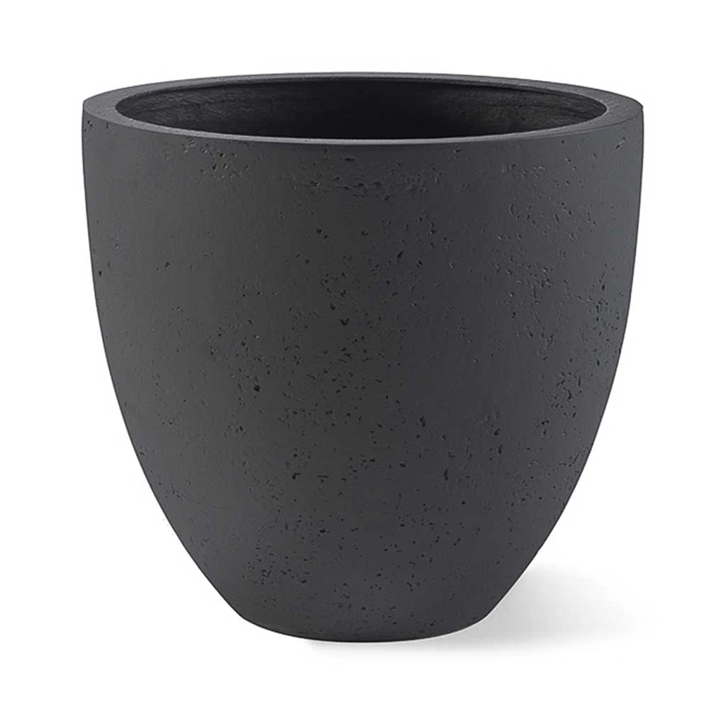 Grigio Egg Pot Planter - Anthracite Concrete 1 Grigio Egg Pot Planter - Anthracite Concrete