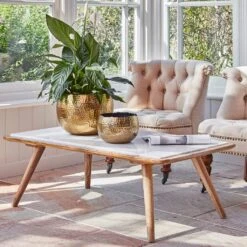 Hammered Bowl - Gold With Black -PlantVibe Shop Hammered Bowl Gold Lifestyle 4