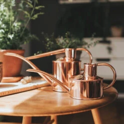 Haws Fazeley Flow Watering Can - One Pint Copper -PlantVibe Shop Haws Fazeley Flow Duo Swatch