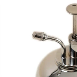 Haws Smethwick Spritzer In Nickel -PlantVibe Shop Haws Smethwick Spritzer in Nickel Close Up