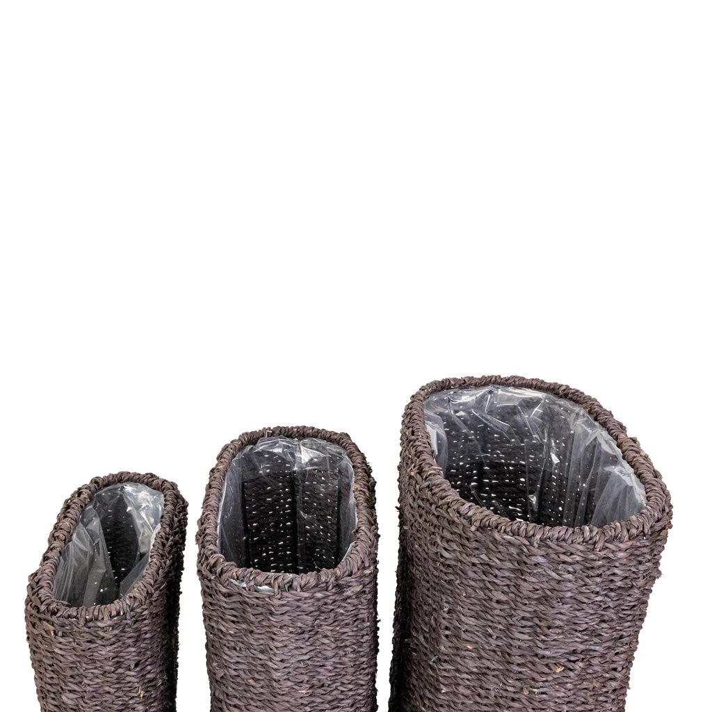 Isaac Plant Baskets - Set Of 3 - Oval - Black 2 Isaac Plant Baskets - Set Of 3 - Oval - Black - Image 2