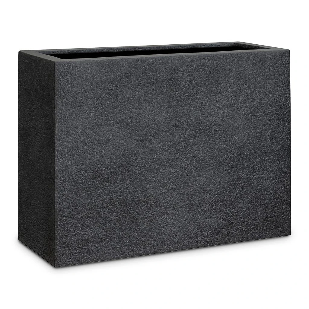 Jort Granite Trough Planter - Midnight Black 2 Jort Granite Trough Planter - Midnight Black - Image 2