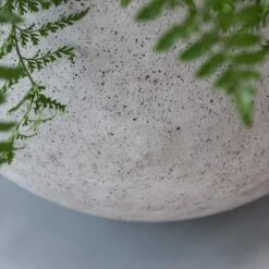Jumbo Orb Planter - Stone Washed 14 Jumbo Orb Planter - Stone Washed -PlantVibe Shop Jumbo Orb Planter Stone Washed Close Up Indoor