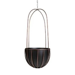Kensington Tall Hanging Plant Pot - Copper