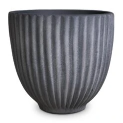 Lagos Plant Pot - Anthracite -PlantVibe Shop Lagos Plant Pot Anthracite 23x23.5cm