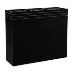 Line-Up Rectangle Planter - Matt Black 10 Line-Up Rectangle Planter - Matt Black -PlantVibe Shop Line Up Rectangle Planter Matt Black 88x30x75cm