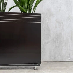 Line-Up Rectangle Planter - Matt Black 9 Line-Up Rectangle Planter - Matt Black -PlantVibe Shop Line Up Tall Square Planter Matt Black Lifestyle 3