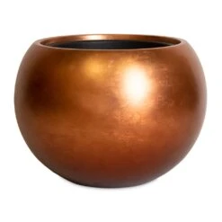 Metallic Globe Plant Pot - Matt Copper 10 Metallic Globe Plant Pot - Matt Copper -PlantVibe Shop Metallic Globe Plant Pot Matt Copper 50x37cm