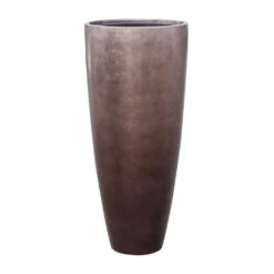 Metallic Partner Planter - Matt Coffee -PlantVibe Shop Metallic Partner Planter Matt Coffee 40x90cm