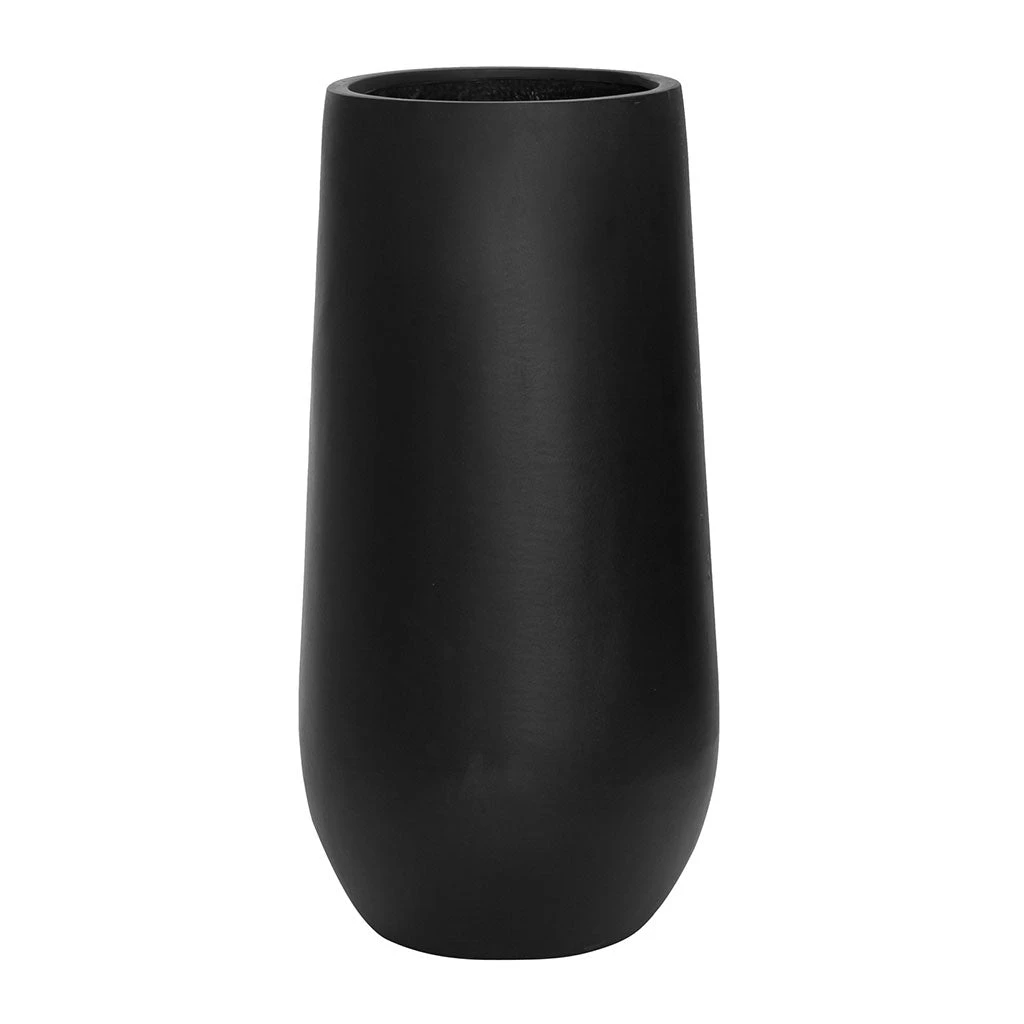 Nax Natural Tall Planter - Black 3 Nax Natural Tall Planter - Black - Image 3