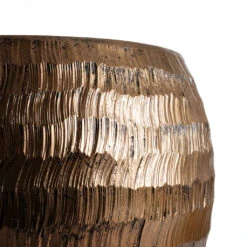 Opus Hammered Globe Planter - Gold -PlantVibe Shop Opus Hammered Globe Planter Gold SWATCH 2