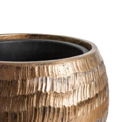 Opus Hammered Globe Planter - Gold -PlantVibe Shop Opus Hammered Globe Planter Gold SWATCH 4