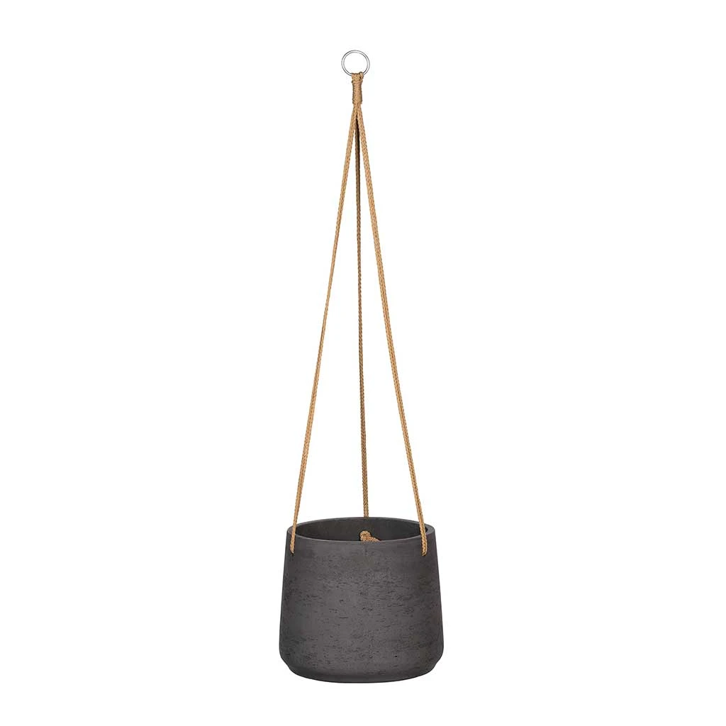 Patt Hanging Plant Pot - Black Washed 9 Patt Hanging Plant Pot - Black Washed - Image 9