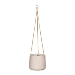 Patt Hanging Plant Pot - Grey Washed 22 Patt Hanging Plant Pot - Grey Washed -PlantVibe Shop Patt Hanging Plant Pot Grey Washed Large