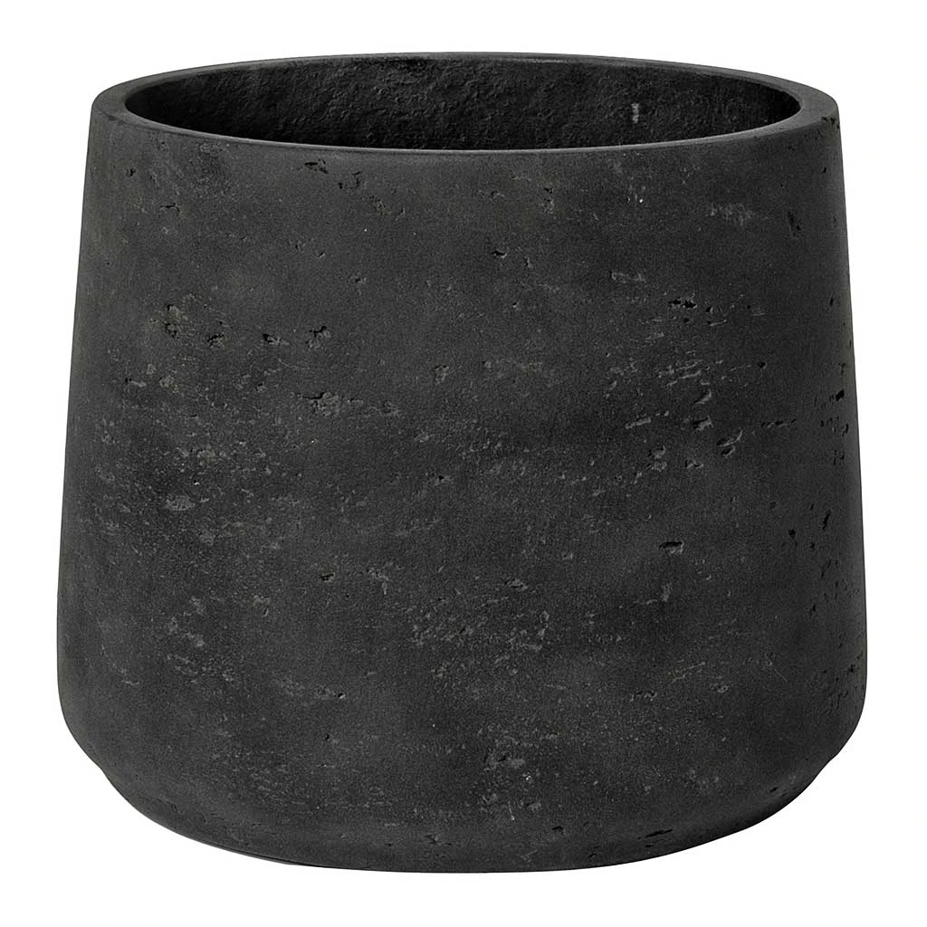 Patt Plant Pot - Black Washed 1 Patt Plant Pot - Black Washed
