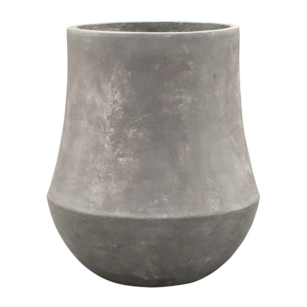 Polystone Coated Darcy Planter - Raw Grey 3 Polystone Coated Darcy Planter - Raw Grey - Image 3