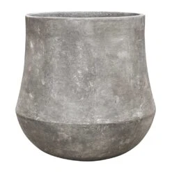 Polystone Coated Darcy Planter - Raw Grey