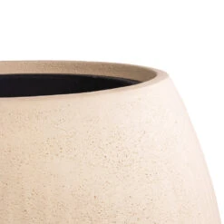 Polystone Coated Plain Balloon Planter - Natural -PlantVibe Shop Polystone Coated Plain Balloon Planter Natural 52x68cm 2