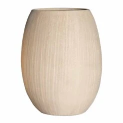 Polystone Coated Plain Balloon Planter - Natural -PlantVibe Shop Polystone Coated Plain Balloon Planter Natural 52x68cm