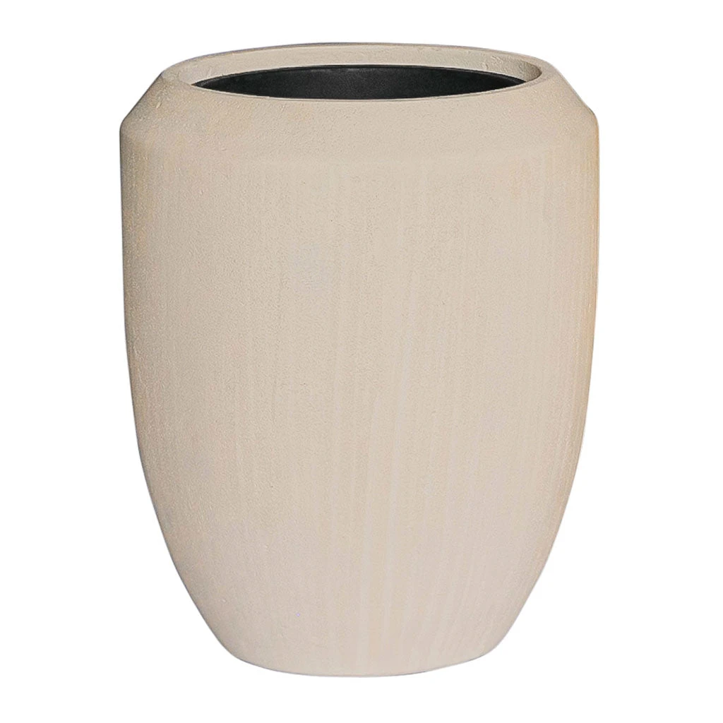Polystone Coated Plain Coppa Planter - Natural 1 Polystone Coated Plain Coppa Planter - Natural