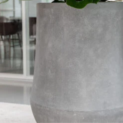 Polystone Coated Darcy Planter - Raw Grey 13 Polystone Coated Darcy Planter - Raw Grey -PlantVibe Shop PolystoneCoatedDarcyPlanter RawGrey 1