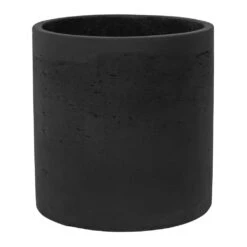 Puk Plant Pot - Black Washed -PlantVibe Shop Puk Plant Pot Black Washed 25x25cm