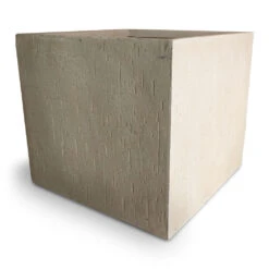 Raindrop Cube Planter - Stone -PlantVibe Shop Raindrop Cube Planter Stone 40x40x36cm 1