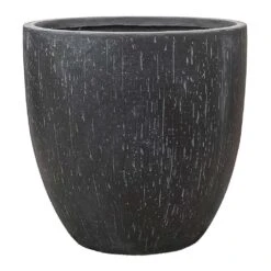 Raindrop Egg Planter - Anthracite -PlantVibe Shop Raindrop Egg Planter Anthracite 44x43cm