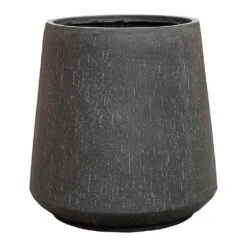Raindrop Tube High Round Planter - Anthracite 10 Raindrop Tube High Round Planter - Anthracite -PlantVibe Shop Raindrop Tube High Round Planter Anthracite 55cm