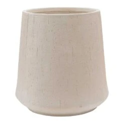 Raindrop Tube High Round Planter - Stone -PlantVibe Shop Raindrop Tube High Round Planter Stone 55cm