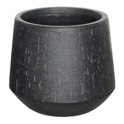 Raindrop Tube Round Planter - Anthracite -PlantVibe Shop Raindrop Tube Round Planter Anthracite 41x37cm