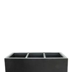 Solid Rectangle Planter - Dark Grey -PlantVibe Shop Solid Trough Planter Dark Grey 110x40x40cm 4